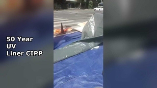 Sửa chữa cống thoát nước UV CIPP 50 năm không cần đào
