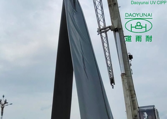 Cống được xử lý tại chỗ UV CIPP Lót được xử lý ướt Nguyên liệu thô Nhà thầu ngầm Không đào